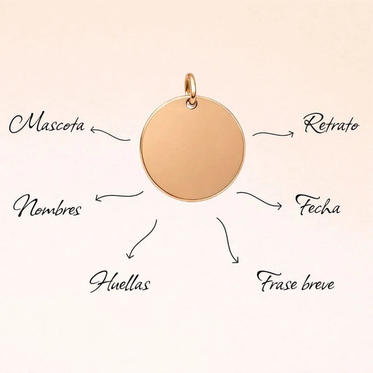 Colgante de Oro 18k Personalizado