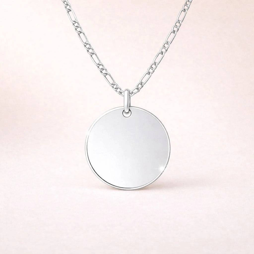 Collar de Plata 925 Personalizado con Foto, Huellas o Texto