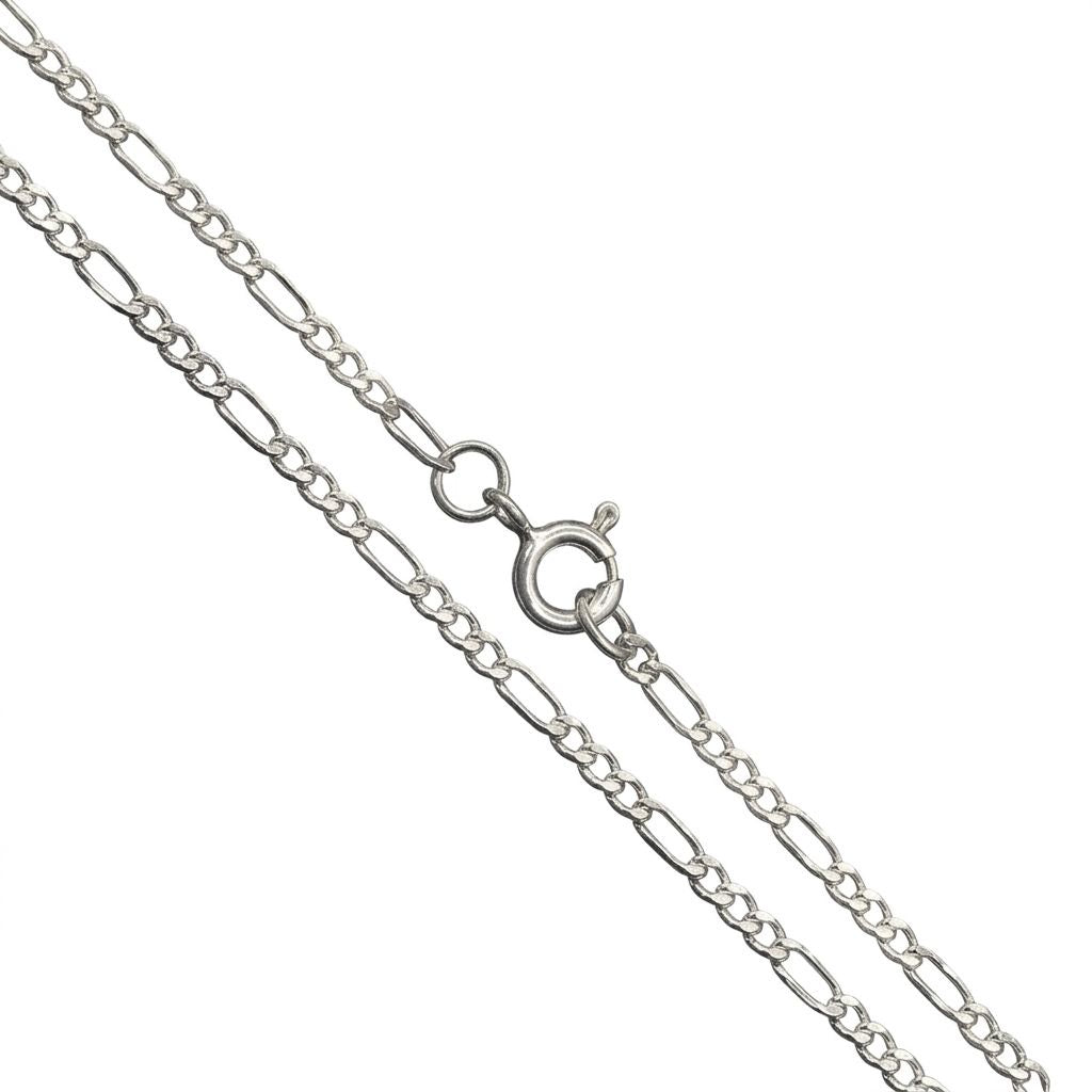 Cadena Cartier Figaro 60 cm de Plata 925