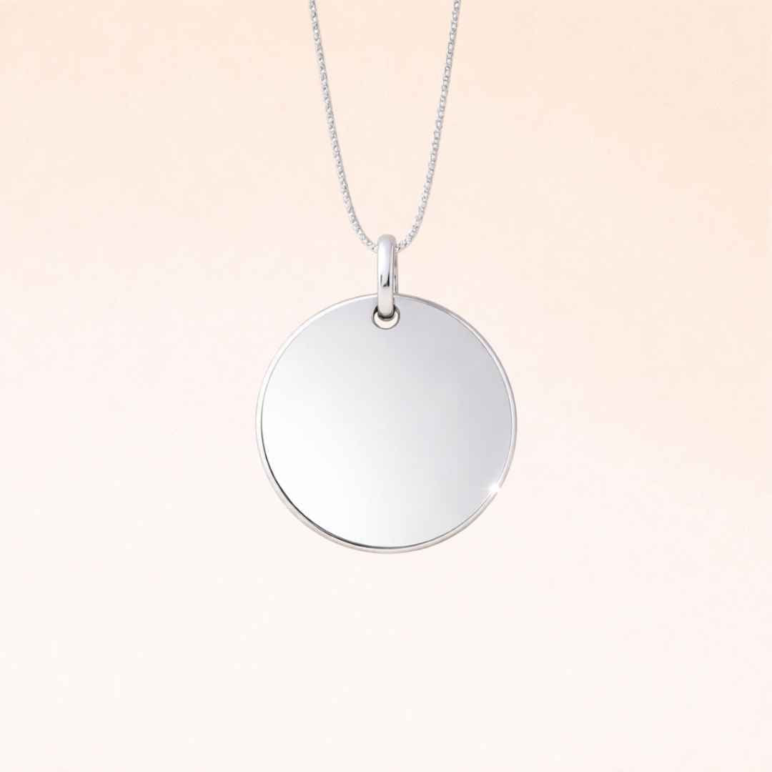 Collar de Plata 925 Personalizado con Foto, Huellas o Texto
