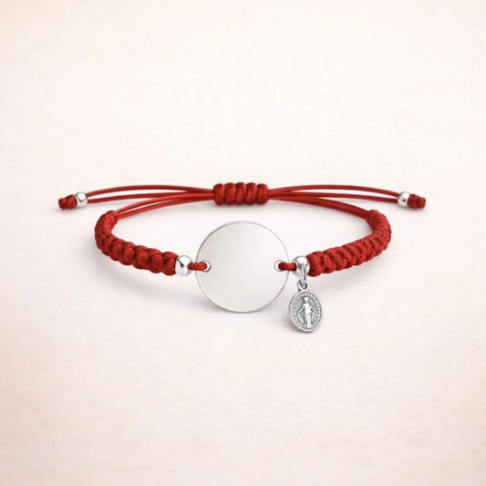 Pulsera Bebe de Plata Protección Personalizada