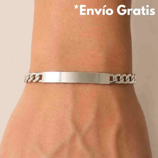 Pulsera Piocha Plata 925 Personalizada con Foto Mirada o Texto
