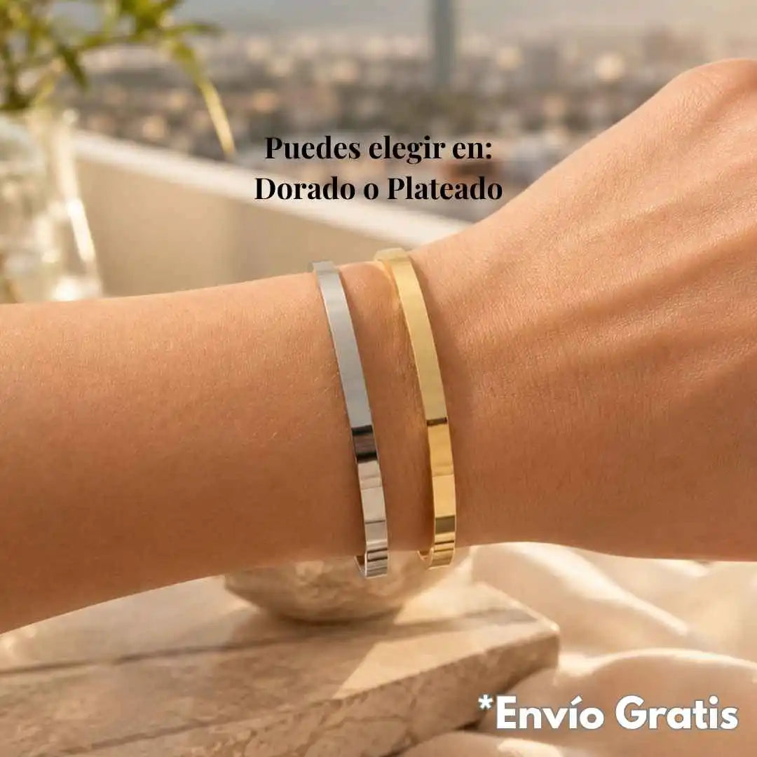 Esclava Personalizada con Frase Breve, Nombres o Fechas