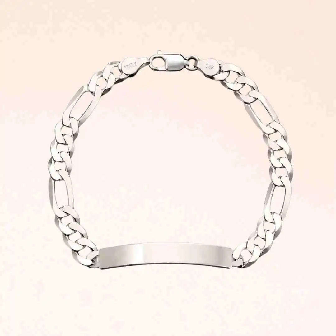 Pulsera Piocha Plata 925 Personalizada con Foto Mirada o Texto