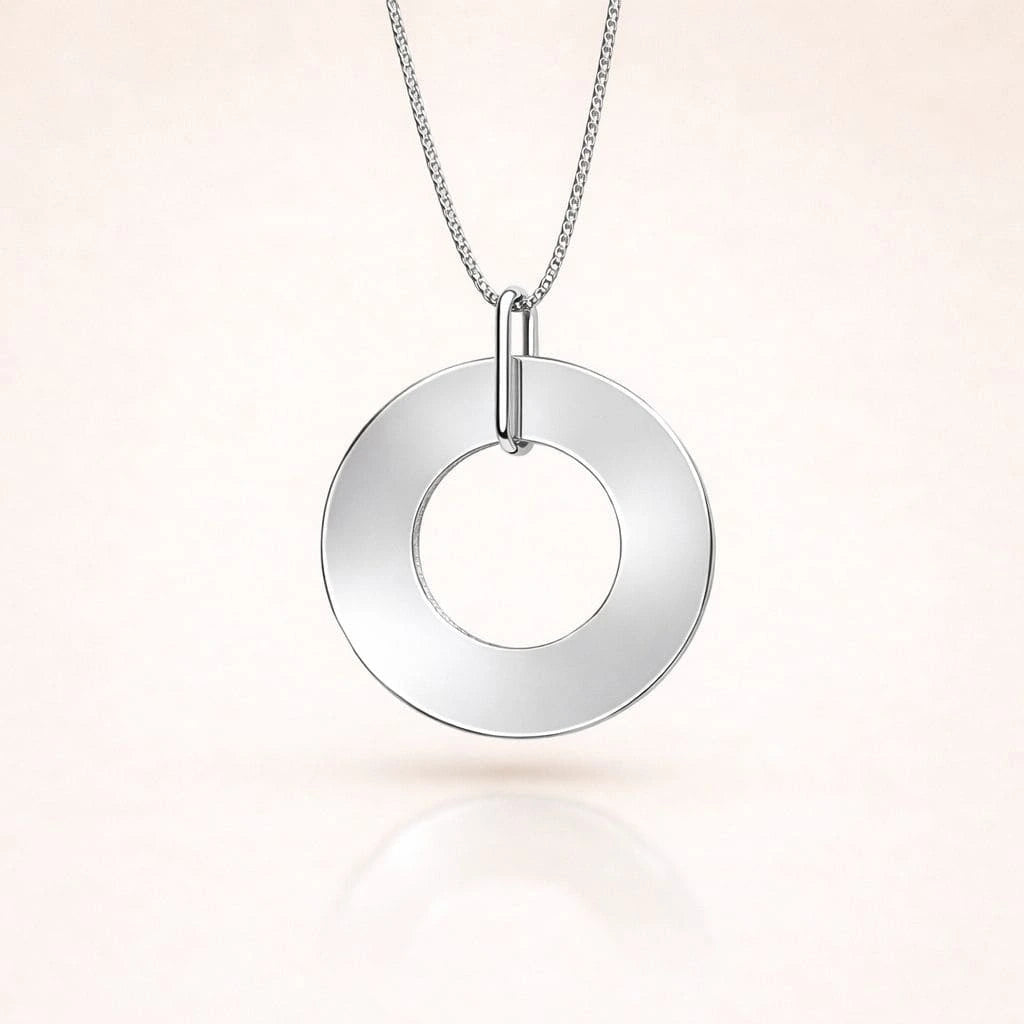 Collar Arandela de Plata 925 Personalizado