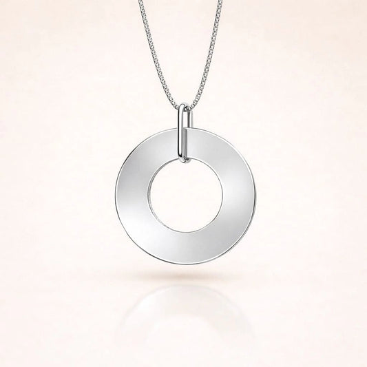 Collar Arandela de Plata 925 Personalizado