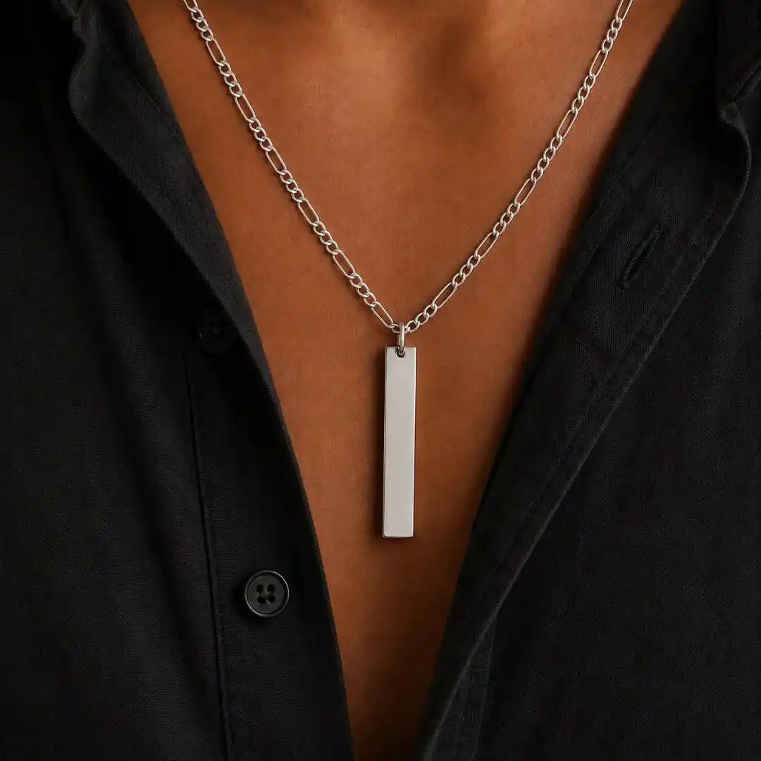 Collar de Plata 925 Personalizado con Foto Mirada o Texto