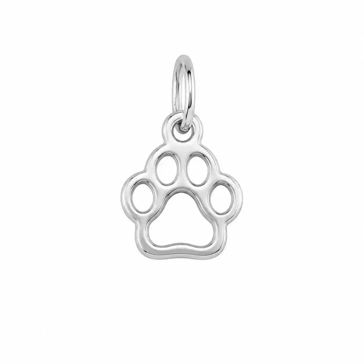 Charm Huella Perro Acero