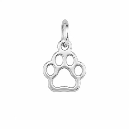 Charm Huella Perro Acero