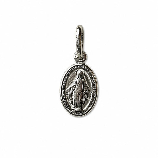 charm virgen de los rayos plata 925 medalla religiosa