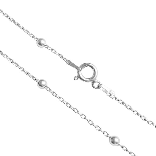 Cadena Bolitas 50 cm de Plata 925