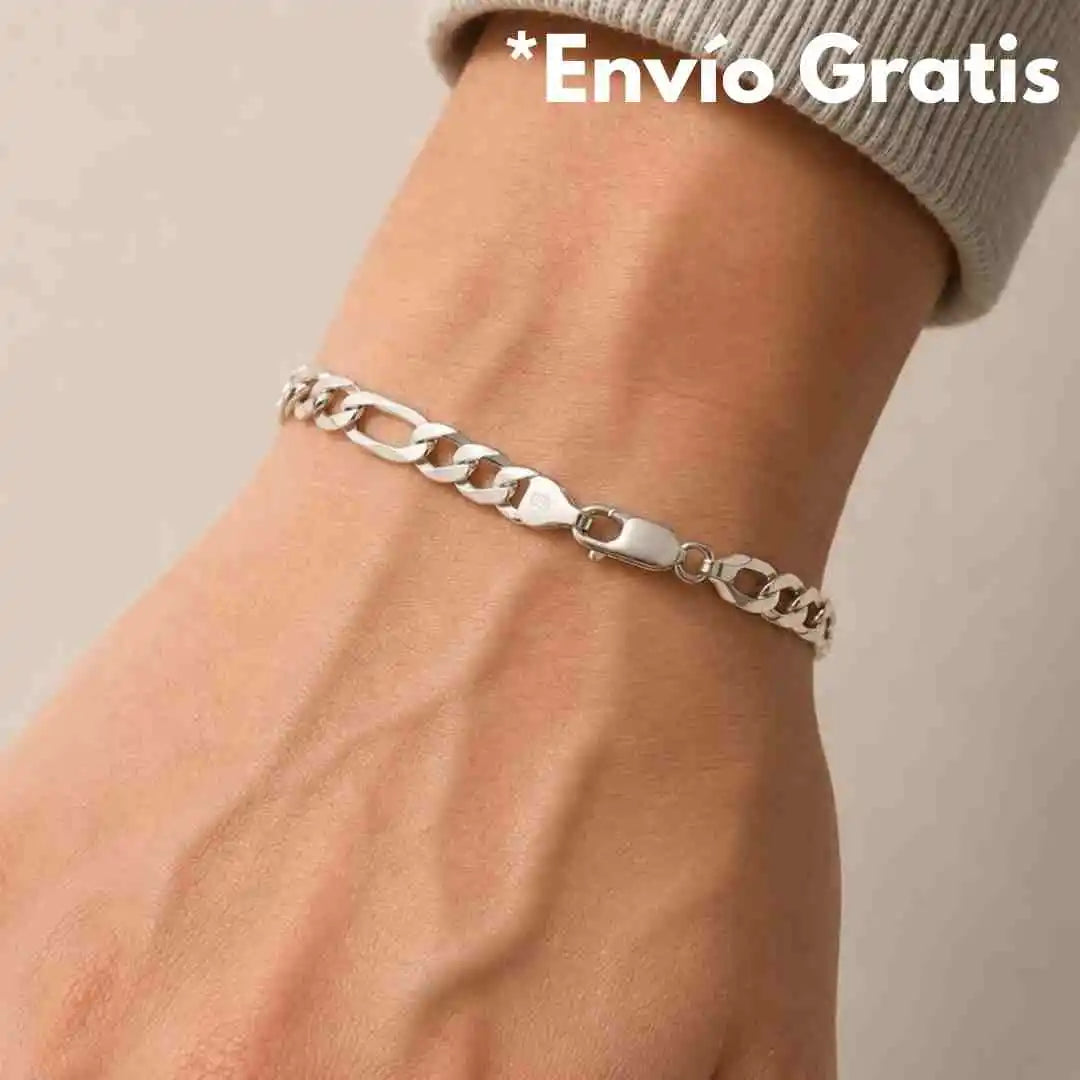 Pulsera Piocha Plata 925 Personalizada con Foto Mirada o Texto