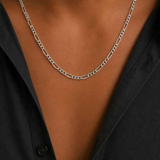 Cadena Cartier Figaro 60 cm de Plata 925