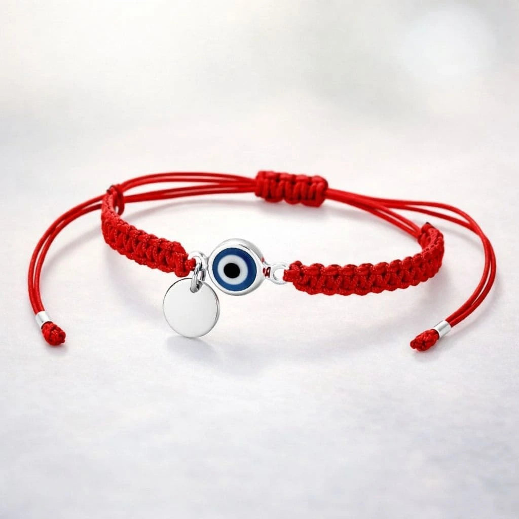 Pulsera Ojo Turco de Plata Personalizada