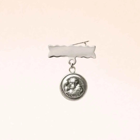 Prendedor San Benito Personalizado Plata 925