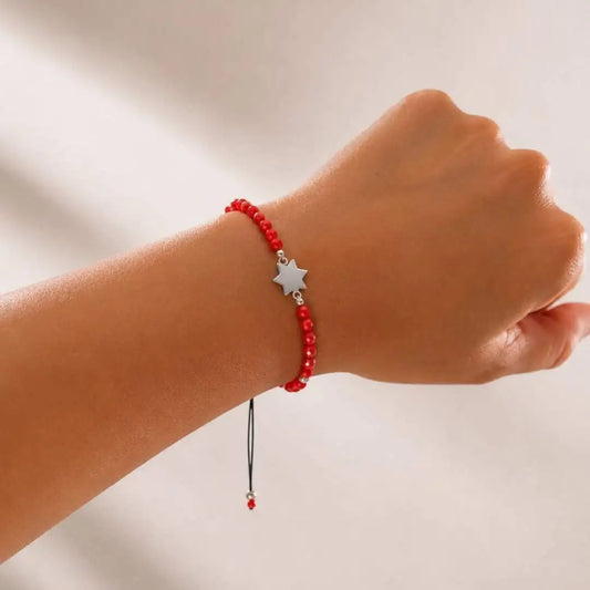 Pulsera Estrella Plata 925 Personalizada con Iniciales o Símbolos