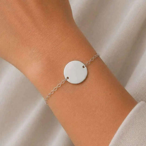 Pulsera de Plata 925 Personalizada con Foto, Huellas o Texto