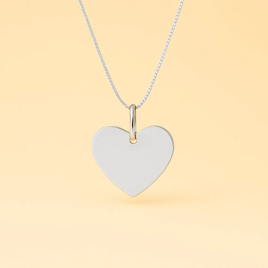 Collar Corazon de Plata 925 Personalizable